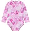 Infant Rashguard and Hat Set , Daisy Print - Rash Guards - 2