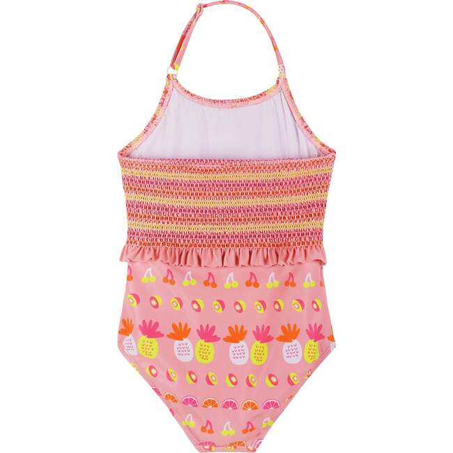 Fruit Print Halter Swimsuit - One Pieces - 2