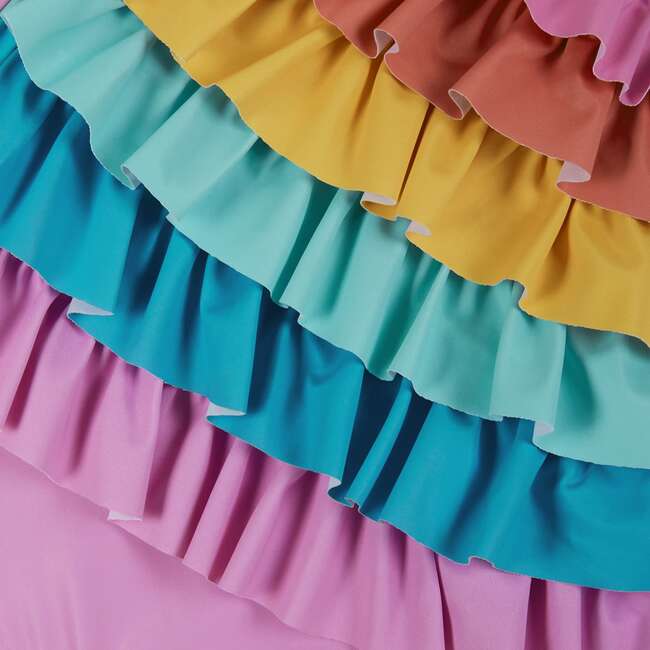 Infant Rainbow Ruffle Detail Swimsuit - One Pieces - 2