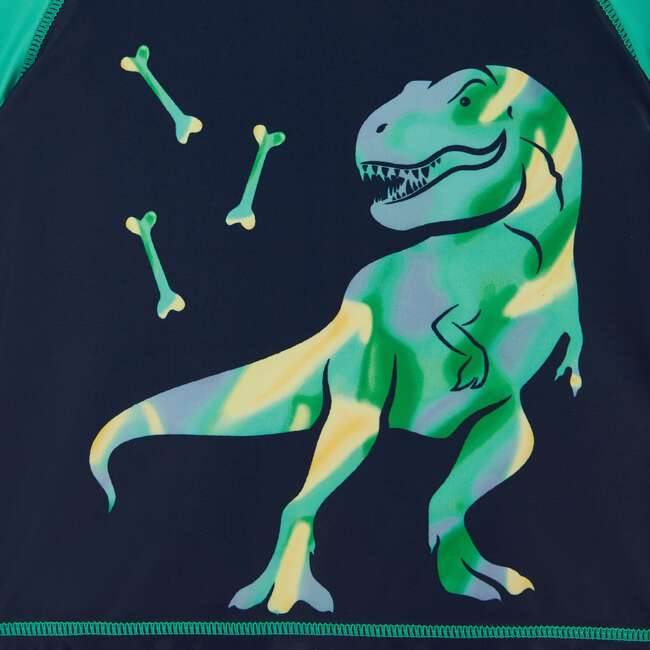 Infant Raglan Rashguard and Boardshort , Dinosaur Graphic - Rash Guards - 2