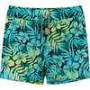Comfort Stretch Lined Boardshort , Tropical Print - Swim Trunks - 1 - thumbnail