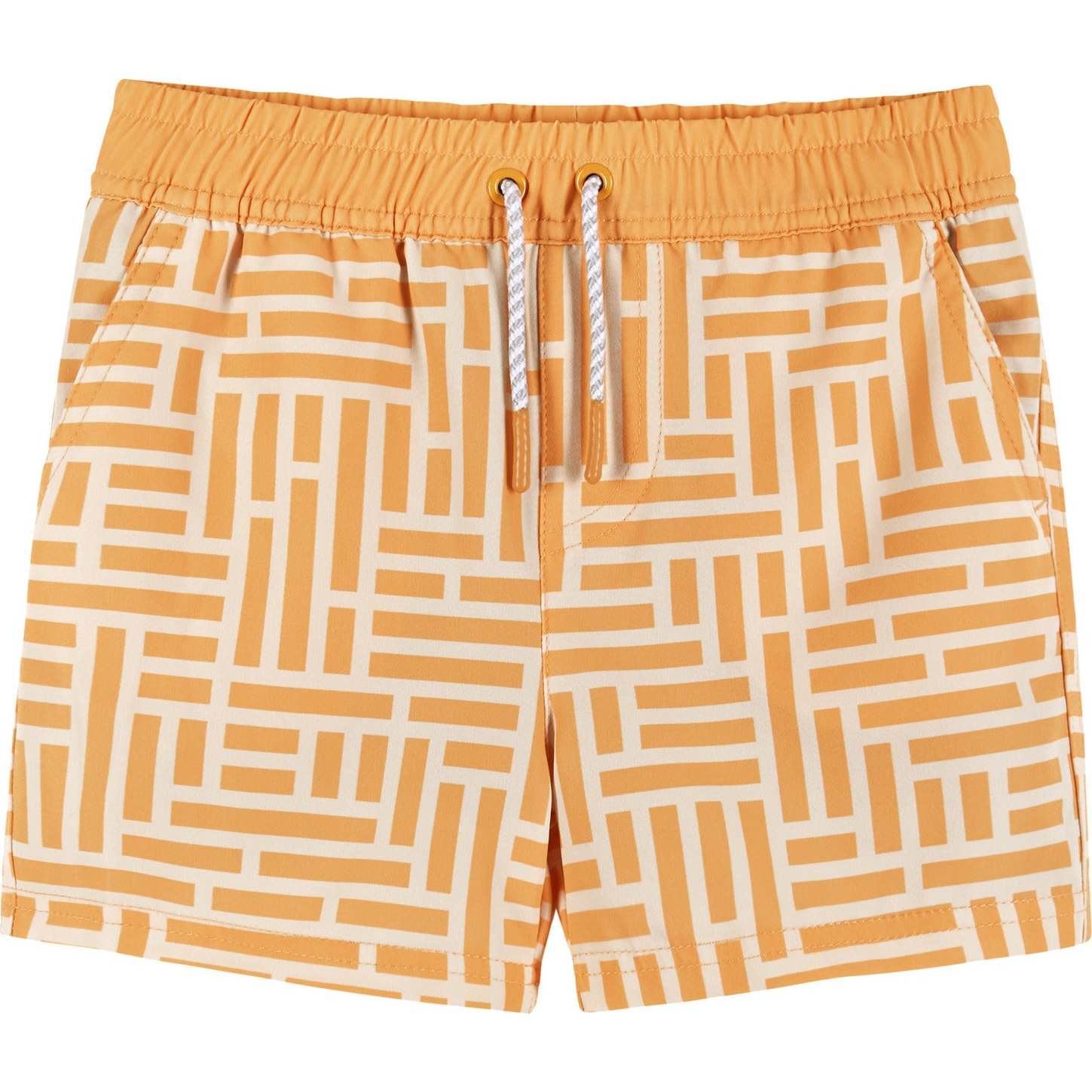 Comfort Stretch Lined Boardshort , Geometric Print (4-12 Years) - Swim Trunks - 1