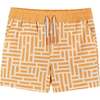 Comfort Stretch Lined Boardshort , Geometric Print (4-12 Years) - Swim Trunks - 1 - thumbnail