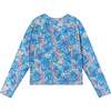 Blue Abstract Print Rashguard - Rash Guards - 2