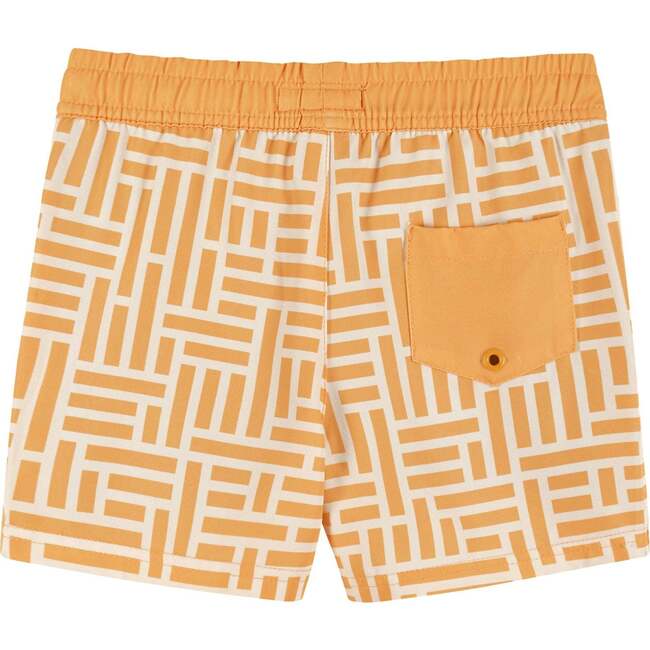 Comfort Stretch Lined Boardshort , Geometric Print (4-12 Years) - Swim Trunks - 2
