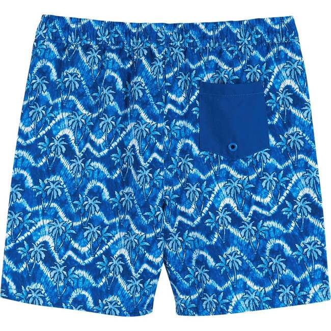 Comfort Stretch Lined Boardshort , Tie Dye Palm Tree (Size 8-16 Years) - Swim Trunks - 2