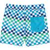 Comfort Stretch Lined Boardshort , Ombre Checker (4- 7 Years) - Swim Trunks - 2