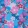 Aqua Floral Print One-Piece Swimsuit - One Pieces - 2
