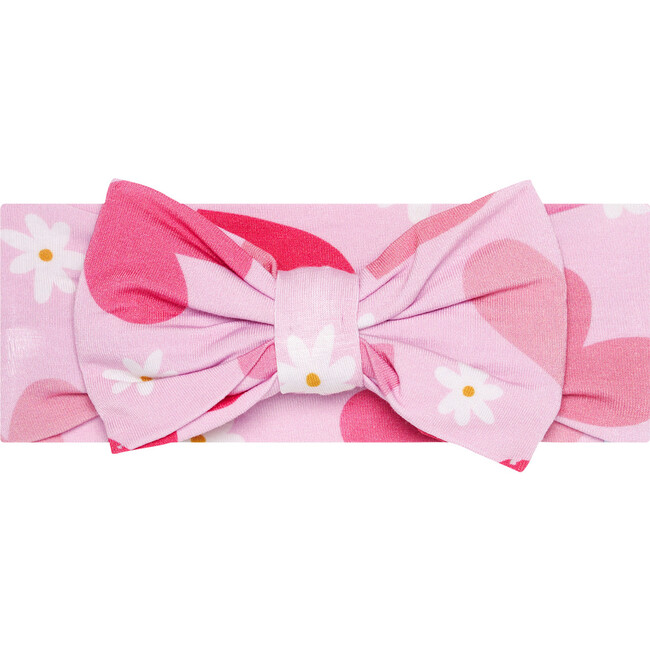 Daisy Love Luxe Bow Headband, Pink