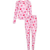 Daisy Love Women's Long Sleeve Scoop Neck & Jogger Pajama, Pink - Pajamas - 1 - thumbnail