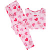 Daisy Love Women's Long Sleeve Scoop Neck & Jogger Pajama, Pink - Pajamas - 2