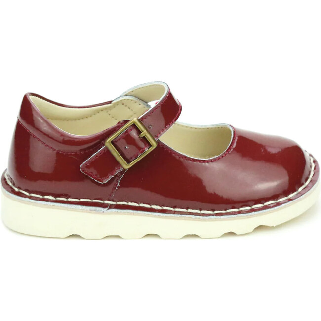 Morgan Wedge Mary Jane, Patent Maroon - Mary Janes - 3