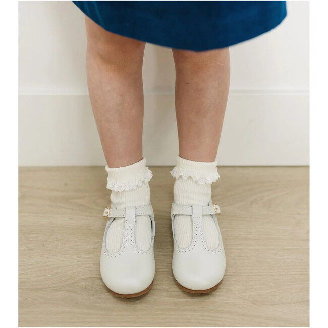 Eleanor T-Bar Flat, Pearl - Flats - 3