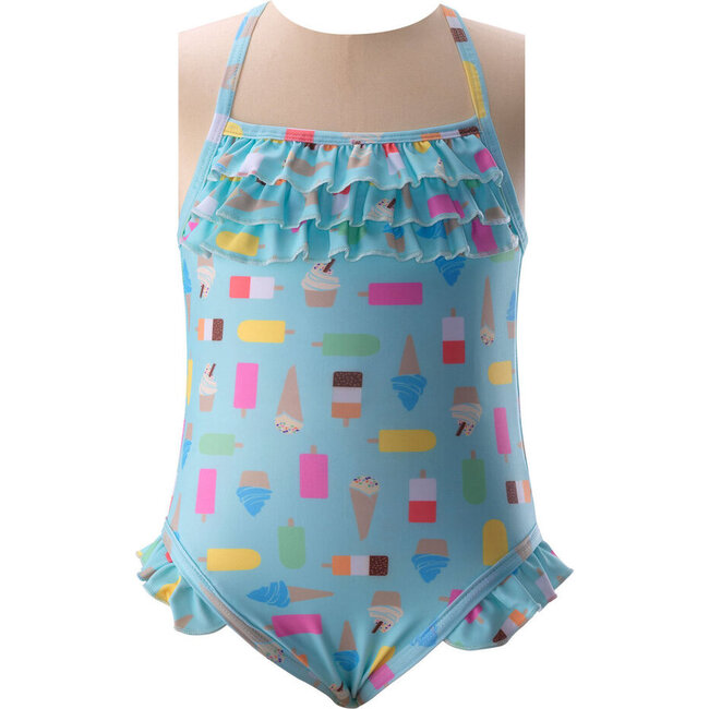 Ice Lolly Swimsuit, Aqua