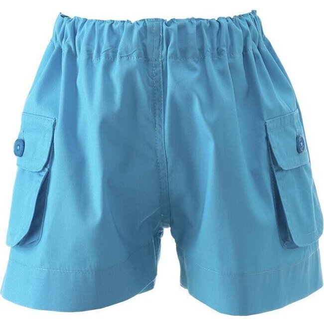 Pocket Shorts, Blue - Shorts - 1