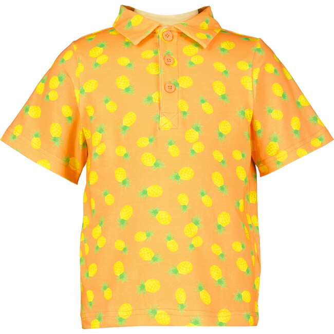 Pineapple Polo Shirt, Orange