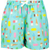 Ice Lolly Swim Shorts, Aqua - Swim Trunks - 1 - thumbnail