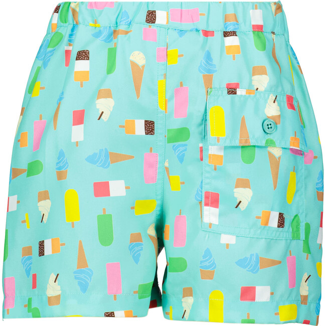 Ice Lolly Swim Shorts, Aqua - Swim Trunks - 3