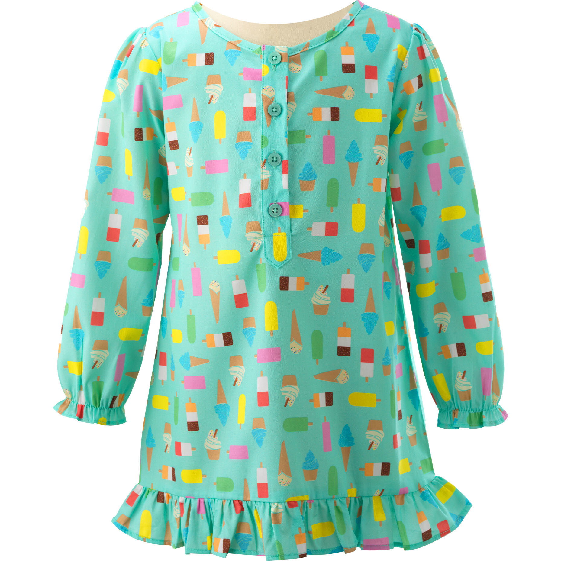 Ice Lolly Dress Coverup, Aqua - Cover-Ups - 1