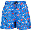 Anchor Swim Shorts, Blue - Swim Trunks - 1 - thumbnail