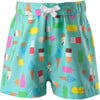 Baby Ice Lolly Swim Shorts, Aqua - Swim Trunks - 1 - thumbnail