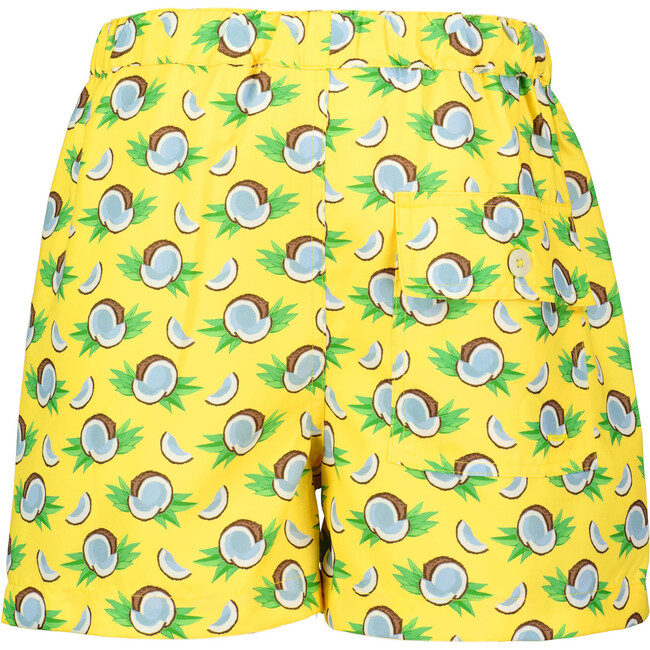 Coconut Swim Shorts, Yellow - Swim Trunks - 3