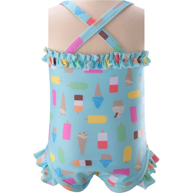 Baby Ice Lolly Swimsuit, Aqua - One Pieces - 3