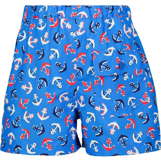 Anchor Swim Shorts, Blue - Swim Trunks - 3