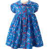 Anchor Button Front Dress & Bloomers, Blue - Dresses - 1 - thumbnail