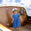 Anchor Button Front Dress & Bloomers, Blue - Dresses - 2