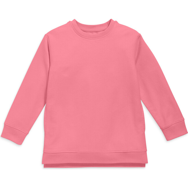 Pocket Tunic Sweatshirt, Rose - Sweatshirts - 1