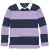 Long Sleeve Rugby, Iris Navy Stripe - Polo Shirts - 1 - thumbnail