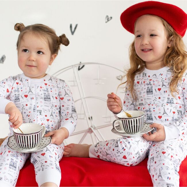 Sammy + Nat x Maisonette, City of Love Zipper Romper - Rompers - 3