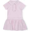 Sydney Girls' Dress, Pink and White Stripes - Dresses - 1 - thumbnail