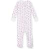 Parker Girls' Zipper Pajama, Bunny Hop Pink - Footie Pajamas - 1 - thumbnail