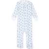 Parker Boys' Zipper Pajama, Bunny Hop Blue - Footie Pajamas - 1 - thumbnail