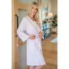 Sassy Women's Spa Wrap, Pretty Pink Blooms - Robes - 3