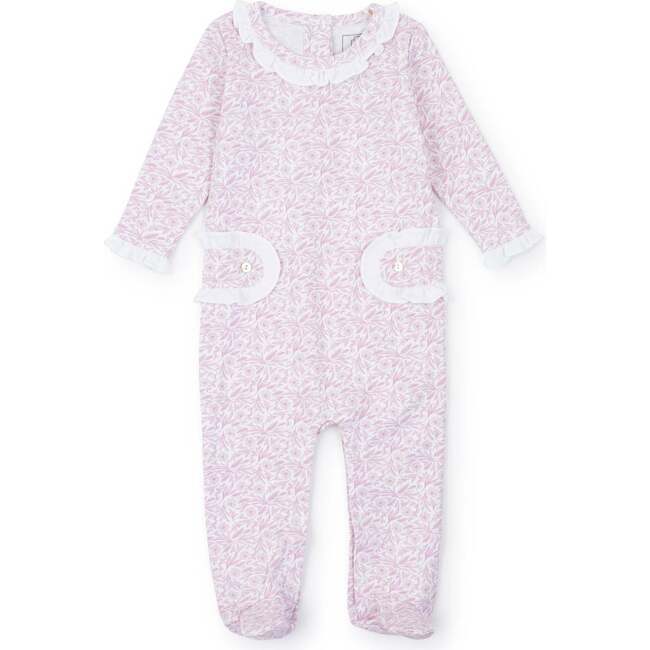Lucy Girls' Romper, Pretty Pink Blooms