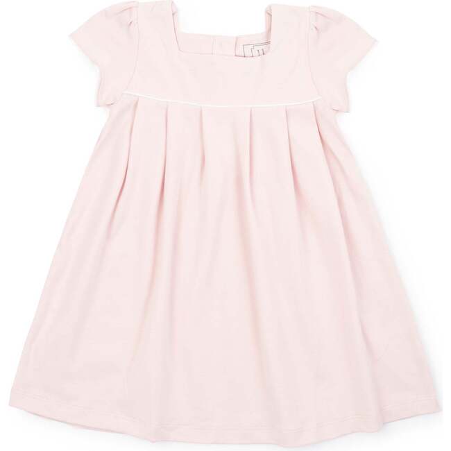 Lizzy Girls' Woven Cotton Dress, Light Pink
