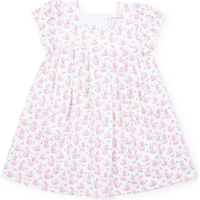 Lizzy Girls' Woven Cotton Dress, Bunny Hop Pink