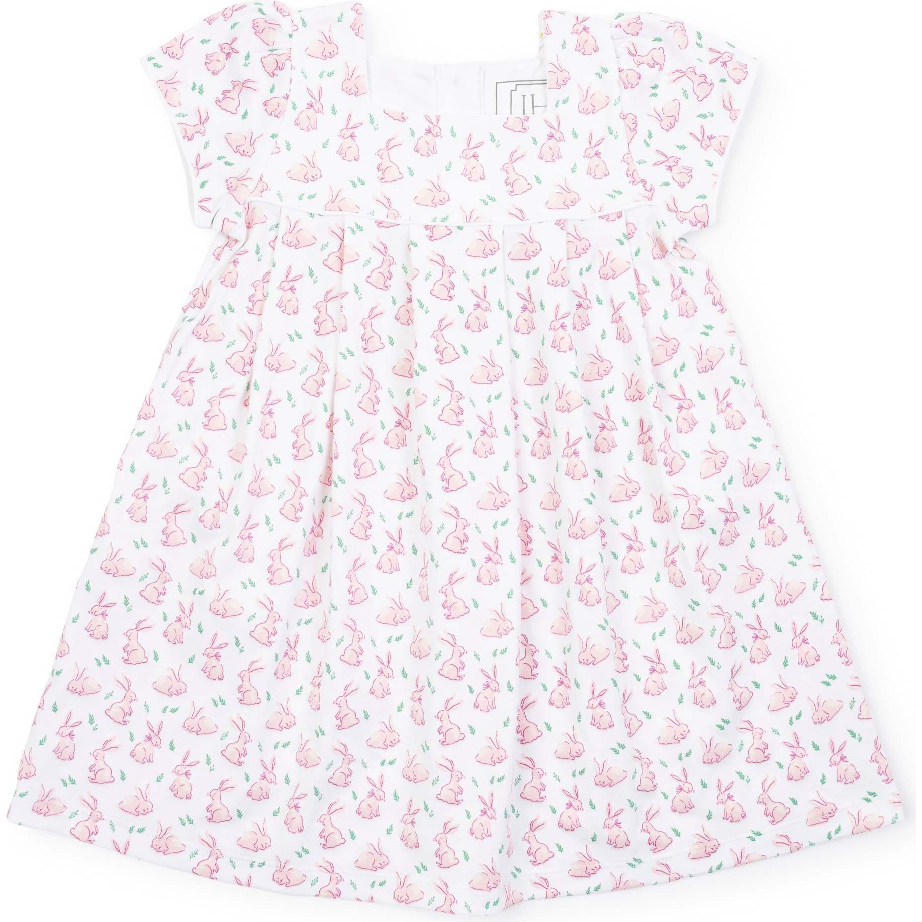 Lizzy Girls' Woven Cotton Dress, Bunny Hop Pink - Lila + Hayes