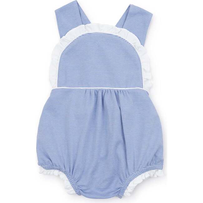 Eloise Girls' Bubble, Blue and White Stripes
