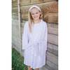 Gwen Girls' Spa Wrap, Pretty Pink Blooms - Robes - 3
