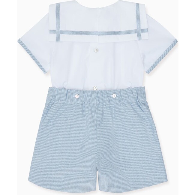 Antonio Nautical Baby Boy Set, Blue - Mixed Apparel Set - 3