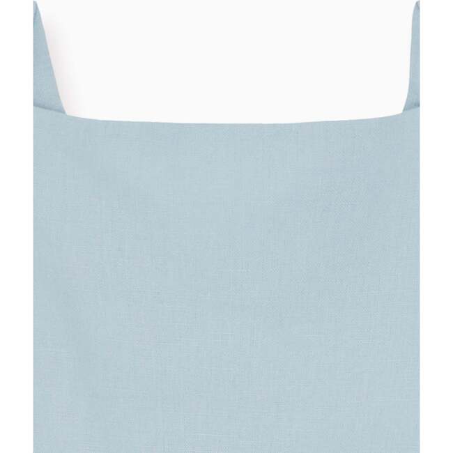 Hebe Linen Mix Skirt, Light Blue - Skirts - 3