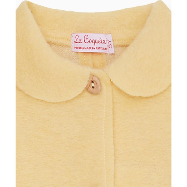 Henrietta Wool Coat, Lemon - Wool Coats - 2