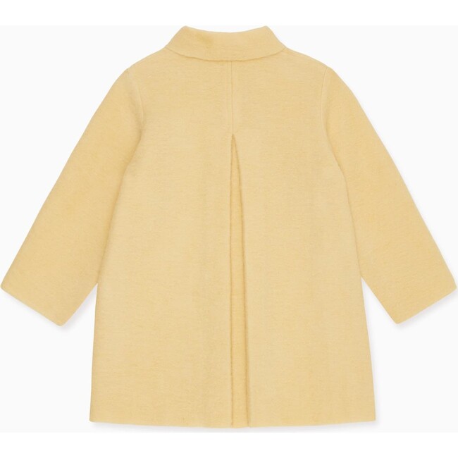 Henrietta Wool Coat, Lemon - Wool Coats - 3