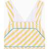 Ringo Linen Mix Baby Dungarees, Yellow - Overalls - 2