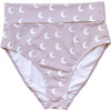 Women's Basic Print Bikini Bottom, Moons - Two Pieces - 1 - thumbnail