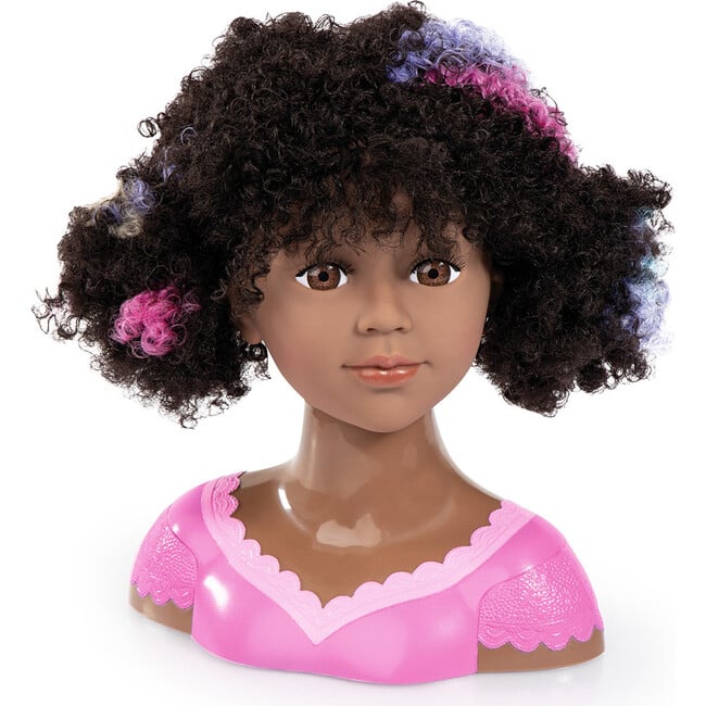 Charlene Super Model Styling Head - African American Doll Head, w/ Accessories - Dolls - 2